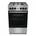Плита газовая Gorenje GGI5A21XJ серебристый, отдельностоящая, газовых конфорок 4, духовка: газовая, объем духовки 67л