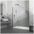 Душевая перегородка RGW (РГВ) 110х195 см WA-010 B Черный, Прозрачное, 8 мм (351001011-14)
