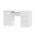 Стол письменный ДСВ-мебель Мори 6 ящиков Белый ДС00000052155
