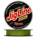 Плетеный шнур Jigline Ultra PE, длина 150 м, толщина 0.10 мм, тест 7 кг, цвет хаки