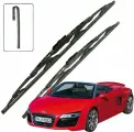 Дворники Audi R8 (1) 42 / ауди Р8 42 открытый кузов рест. 2012 / 2013 / 2014 / 2015 / 2016 Щетки стеклоочистителя каркасные для автомобиля к-т 2шт, 600мм-500м
