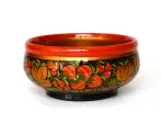 Чашка деревянная большая хохлома D19,5 H9
