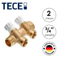 Коллектор универсальный с двумя отводами TECE TECEFlex (8730006), 3/4 Х 3/4 EK