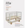 Кровать детская Mowbaby Lilla маятник продольного качания в комплекте Crystal Beige (арт.771)