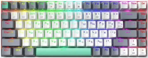 Клавиатура механическая игровая Machenike K500-B84 White SE проводная, 84 клавиши, RGB подсветка, PBT кейкапы, свитчи Machenike Custom Red, съемный USB Type-C 1,5м, белый