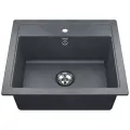 Врезная кухонная мойка 50.5х58.5см, VIGRO VG204, грей