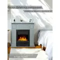 Каминный портал Дубай 89х95х20 под электрокамин, серый, Kamin_decor_msk
