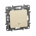 Legrand Etika Слоновая кость Переключатель с подсветкой, 10 А, автоматические клеммы (в комплекте 5 шт)
