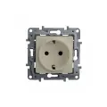 Розетка Legrand Etika 672321, 16 А, одноместная, скрытая, с з/к, слоновая кость