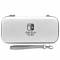Чехол для Nintendo Switch OLED (белый с серой молнией)