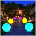 Ландшафтный светильник шар 50 см с разноцветным свечением, от сети 220В