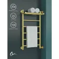 Полотенцесушитель Водяной Onix, модель Classic Plus Gold Right 400x800, Лесенка с боковым подключением справа, Матовое золото, полный комплект