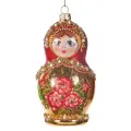 Стеклянная елочная игрушка Матрешка Любава - Russian Doll 12 см, Goodwill, YA92400-2