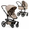 Joolz Day 5 Sandy Taupe с дождевиком, бежевая, детская коляска 2 в 1 с люлькой и сиденьем, для детей с рождения и до 3 лет