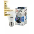(5 шт.) Светодиодная лампочка ЭРА шар P45 E27 5W 4000K 4K 83x45 P45-5w-840-E27 4762 Нейтральный белый. Цоколь E27