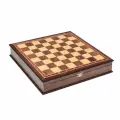 Шахматный турнирный ларец без фигур, орех 40, с ячейками
