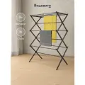 Сушилка напольная для белья Видовито 107х77х37, раскладная, телескопическая, черная