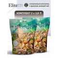 Наполнитель для кошачьего туалета впитывающий силикагель ELITECAT Chrysolite Green Tea, 3.8л, КОМПЛЕКТх2шт