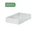 Органайзер IKEA STUK (стук), 32x51x10 см, в клетку белый/серый