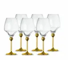 Бокалы для красного вина с золотым покрытием Magic Harmony/ 6 штук от Zepter