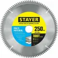 STAYER MULTI MATERIAL 250х32/30мм 100Т, диск пильный по алюминию, супер чистый рез (3685-250-32-100)