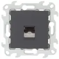 Simon Механизм розетки телефонной RJ11 Simon24 графит 2410480-038
