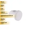 (10 шт.) Светодиодная лампочка Ecola GX53 св/д 6W 4200K 4K 27x75 матов. Premium T5UV60ELC Нейтральный белый. Цоколь GX53