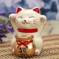 Копилка керамика Манеки-неко счастье микс 10х8,5х9 см