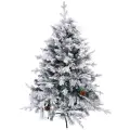 Елка «Заснеженная принцесса» 120 см, ПВХ, белый снег, 355 веток