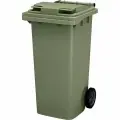 Контейнер мусорный Honeycomb 120 л. с крышкой, зеленый