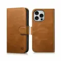 Книжка+накладка чехол из натуральной кожи 2 в 1 Oil Wax Premium Leather для iPhone 16 Pro Max