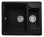 Мойка GRANICOM G-011 (605*505мм), 2 чаши (антрацит)