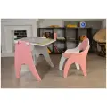 Детский стол и стул Tech kids Буквы-цифры розовый