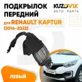 Подкрылок передний левый для Рено Каптюр Renault Kaptur (2016-2022) АКПП, новый качественный пластик