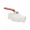Кран шаровый 10шт. - 1 м/м, ручка, полипропиленовый из АБС