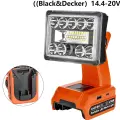 19W-1000LM, подходит для литий-ионного аккумулятора BLACK +DECKER на 20 В, портативный светодиодный прожектор с портами USB и Type C,