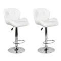 Комплект барных стульев Ecoline Алмаз, металлические, обивка из искусственной кожи, 2шт