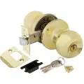 Ручка-защелка Punto кноб 6072 PB-E с ключом и фиксатором золото