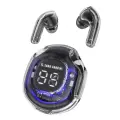 Беспроводные наушники с прозрачным корпусом и цифровым дисплеем/Bluetooth 5.3/Черный цвет
