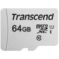 Карта памяти Transcend microSD 64 ГБ Class 10, V30, A1, UHS-I U1, R/W 100/25 МБ/с,  RU, 1 шт., серебристый
