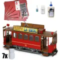 Сборная модель трамвая от OcCre (Испания), Cibeles, 395х115х172 мм, М.1:24, подарочный набор с инструментами