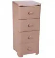Комод Плетенка 4-х секцион. Альтернатива М2434, какао