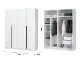СУПЕР - Шкаф 4-х створчатый Лион ШК-03 цвет Белый Стендмебель