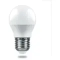 Лампа светодиодная Feron E27 9W 2700K Матовая LB-1409 38080, цвет Белый/Серый, материал Металл/