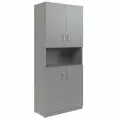 Шкаф с четырьмя дверками и полками SR-5W.4 серый, 77x 37x 181 см