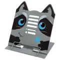 DeVente Подставка для книг металлическая Крошка Енот, 8063208 серый/черный