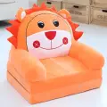 Детское раскладное кресло, 2х слойный, Оранжевый лев