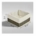 Корзина для хранения 20x10x20 см бумага цвет графит