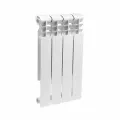 Радиатор алюминиевый Lammin 500/80 на 4 секции, цвет: белый