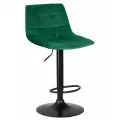Стул барный DOBRIN Стул барный DOBRIN TAILOR BLACK, зеленый велюр (MJ9-88) арт. LM-5017_B-M_V-MJ9-88